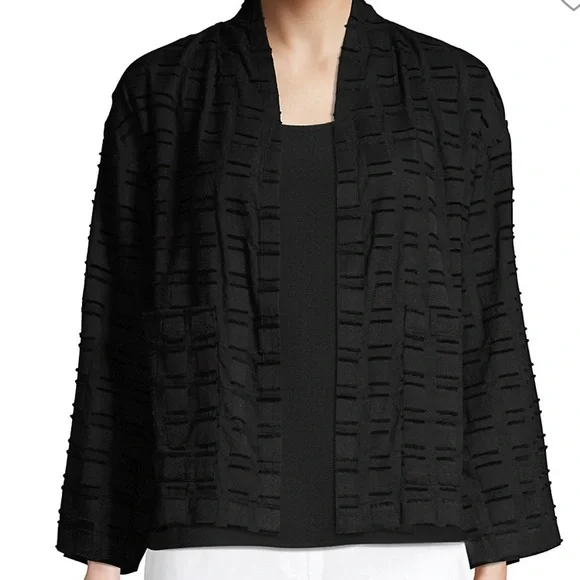 Eileen Fisher Organic Cotton Kimono Jacket - Picture 4 of 9